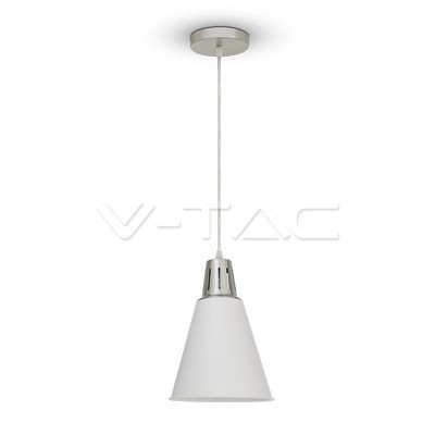 Pendul modern, crom, finisaj alb, Ф220